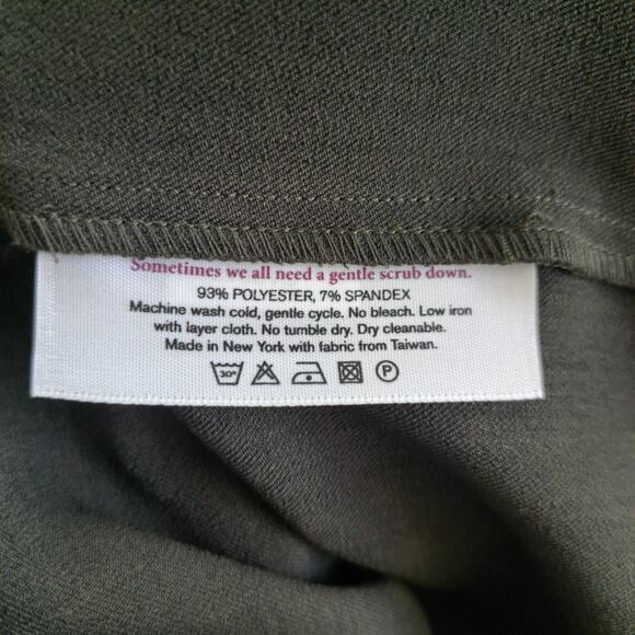 MM Lafleur Etsuko Sheath Dress Pine Green Size 6 Workwear 3/4 Sleeve - Picture 10 of 10